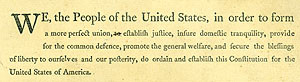 U.S. Constitution draft excerpt