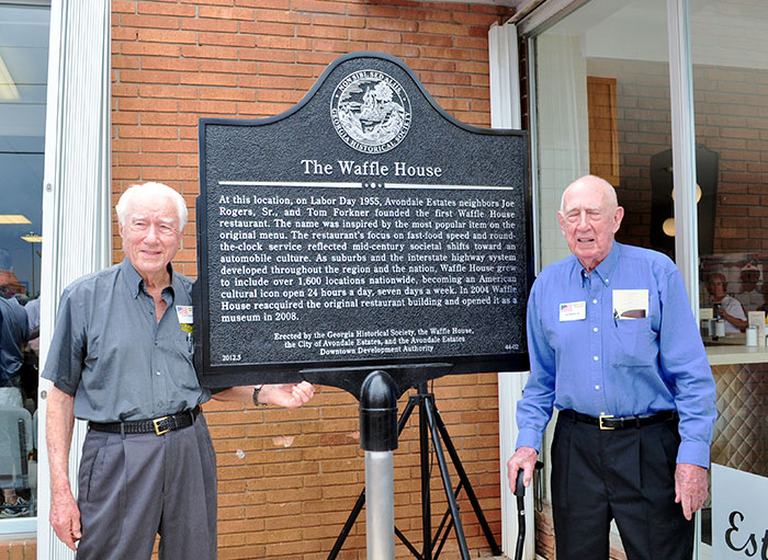Forkner and Rogers with the Historical Marker