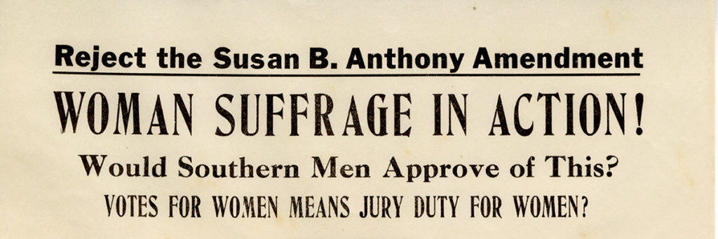 Collection Highlights: National Association Opposed to Woman Suffrage ...