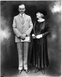 Martha Berry receiving Roosevelt Medal from Calvin Coolidge 1925